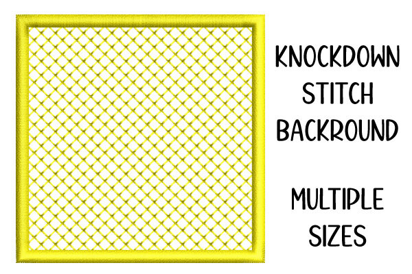 Knockdown Stitch Background Square Shape