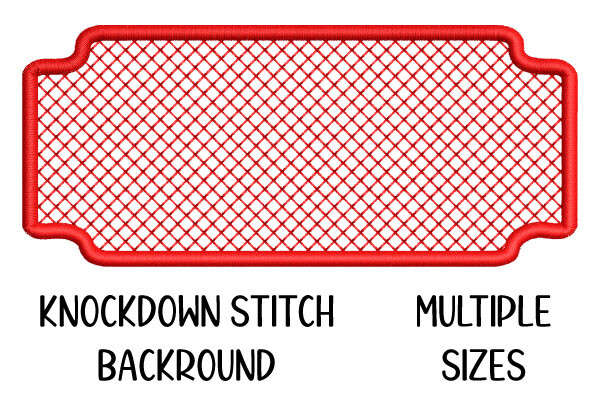 Knockdown Stitch Background for Towels
