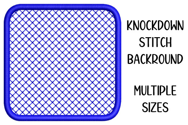 Knockdown Stitch Rounded Square Shape