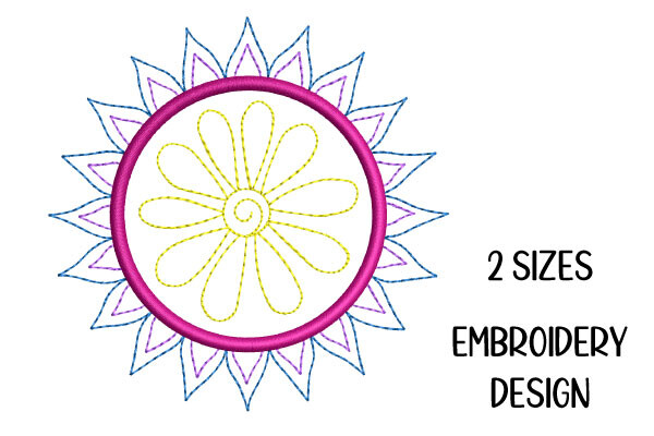 Mini Mandala Blossom Embroidery