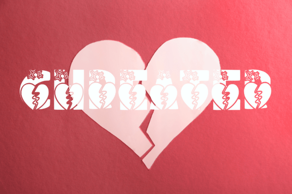 Novox Heartbreak Font PNG with transparent background - Preview 2
