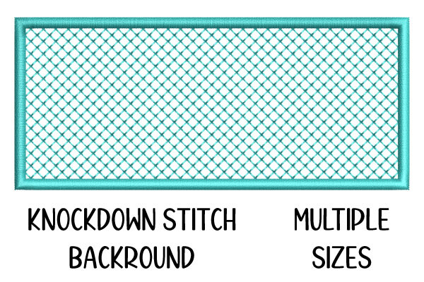 Rectangular Knockdown Stitch Background