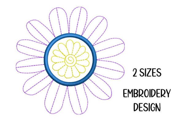 Simple Mandala Bloom Embroidery Design