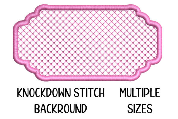 Towel Embroidery Knockdown Stitch