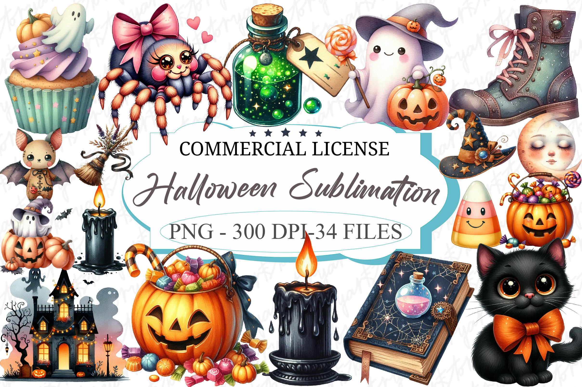 Watercolour Halloween Bundle Clipart Graphic by ArtStory · Creative Fabrica
