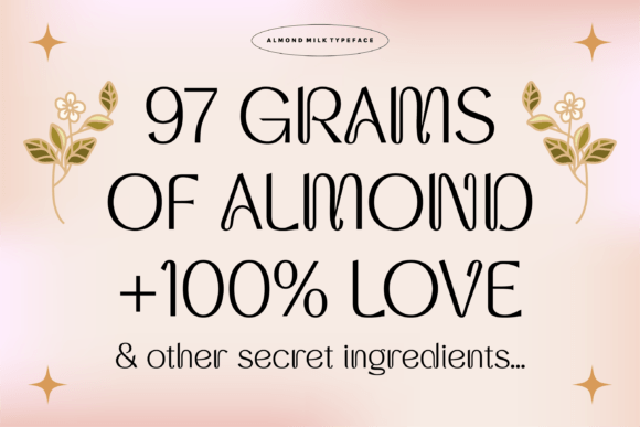 Almond Milk Font - Preview 1