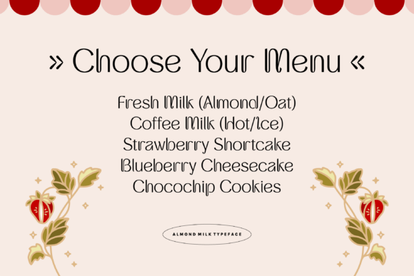 Almond Milk Font - Preview 2