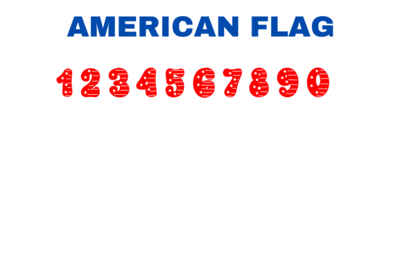 American Flag Font - Preview 2