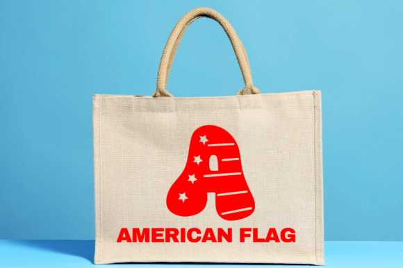 American Flag Font - Preview 4