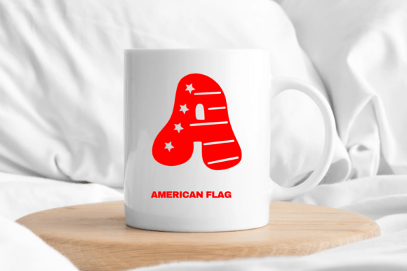 American Flag Font - Preview 6