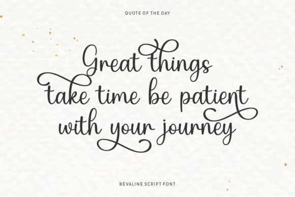 Bevaline Font - Preview 2