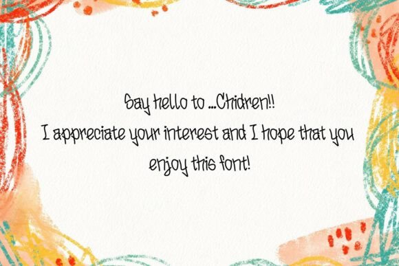 Children Font - Preview 6