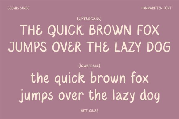 Cosmic Sands Font PNG with transparent background - Preview 4