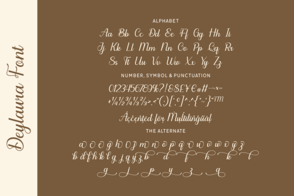 Deylaura Font PNG with transparent background - Preview 3