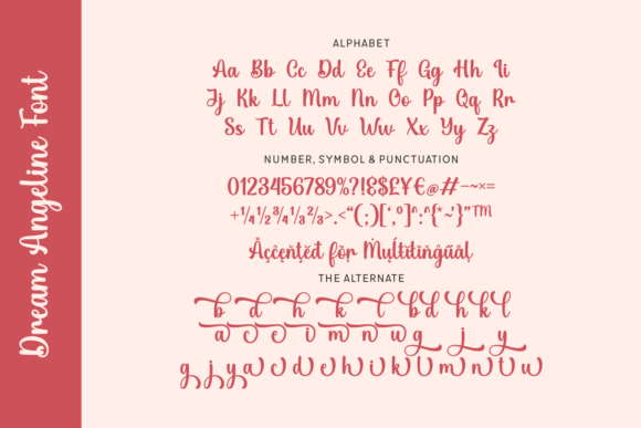 Dream Angeline Font - Preview 3