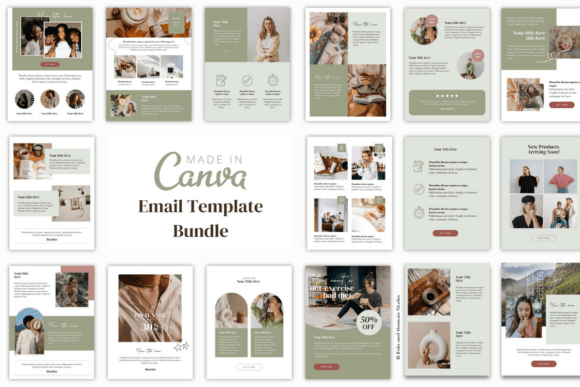 Editable Canva email marketing templates for campaigns and launches