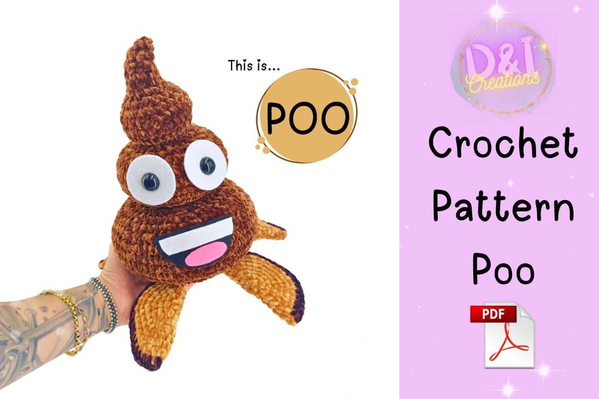 Emoji Poo Turtle Crochet Pattern Pdf