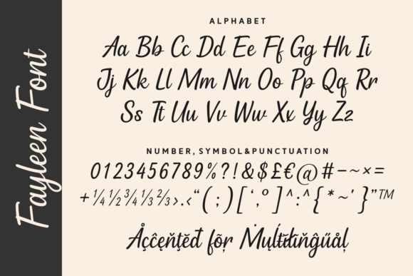 Fayleen Font PNG with transparent background - Preview 4