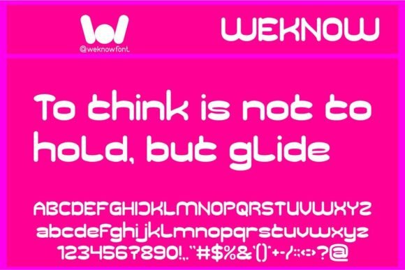 Flowing Thought Font - Preview 1