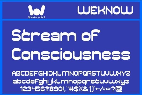 Flowing Thought Font - Preview 2