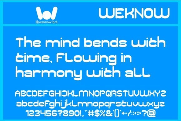 Flowing Thought Font - Preview 4