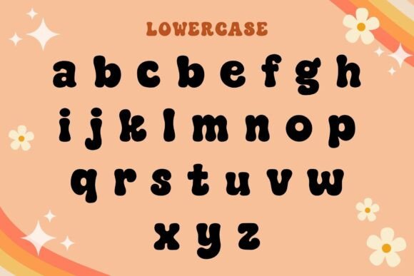 Groovy Chunk Font PNG with transparent background - Preview 5