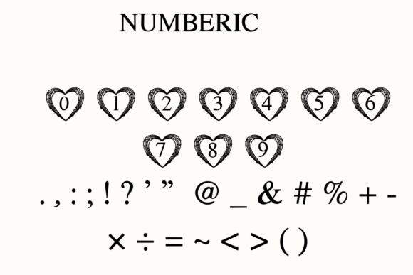 Love Music Font PNG with transparent background - Preview 3