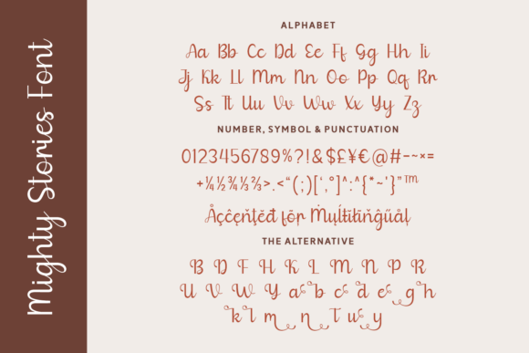 Mighty Stories Font PNG with transparent background - Preview 4