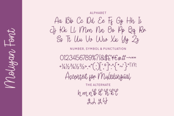 Moliyan Font PNG with transparent background - Preview 3