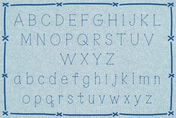 Needle Nest Font PNG with transparent background - Preview 1