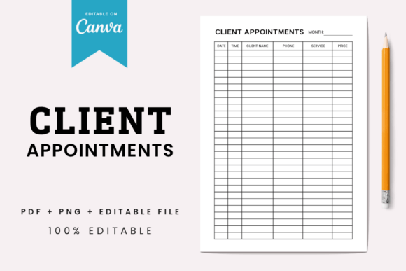 Printable Client Appointments