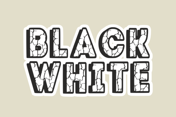 Rock Crack Font PNG with transparent background - Preview 1