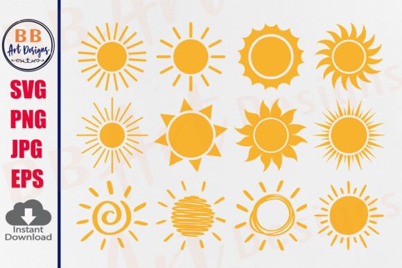 Sun, Sun SVG, Sun Clipart Doodle Sun PNG