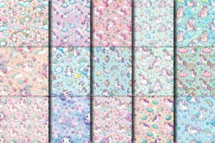 UNICORN SEAMLESS PATTERN - DIGITAL PAPER Graphic by Bundle · Creative ...