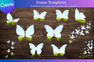 20 Canva Butterfly Frame Templates Graphic by Design Depot Graphics ...