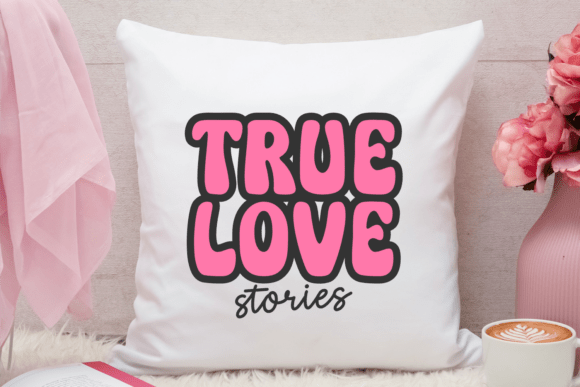 Bubble Thick Font PNG with transparent background - Preview 4