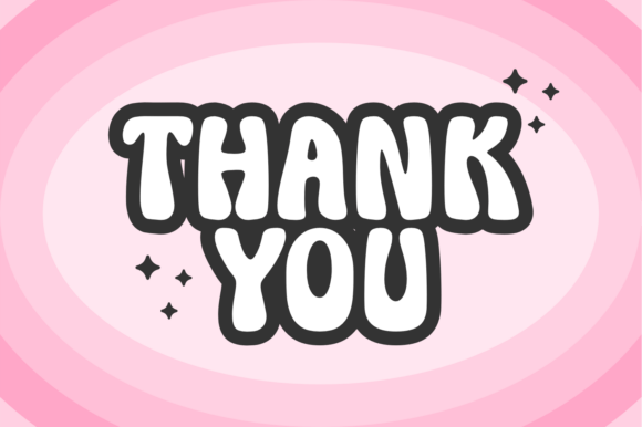 Bubble Thick Font PNG with transparent background - Preview 5