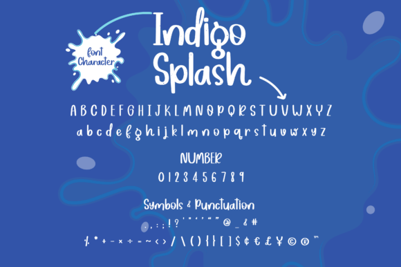 Indigosplash Font PNG with transparent background - Preview 1