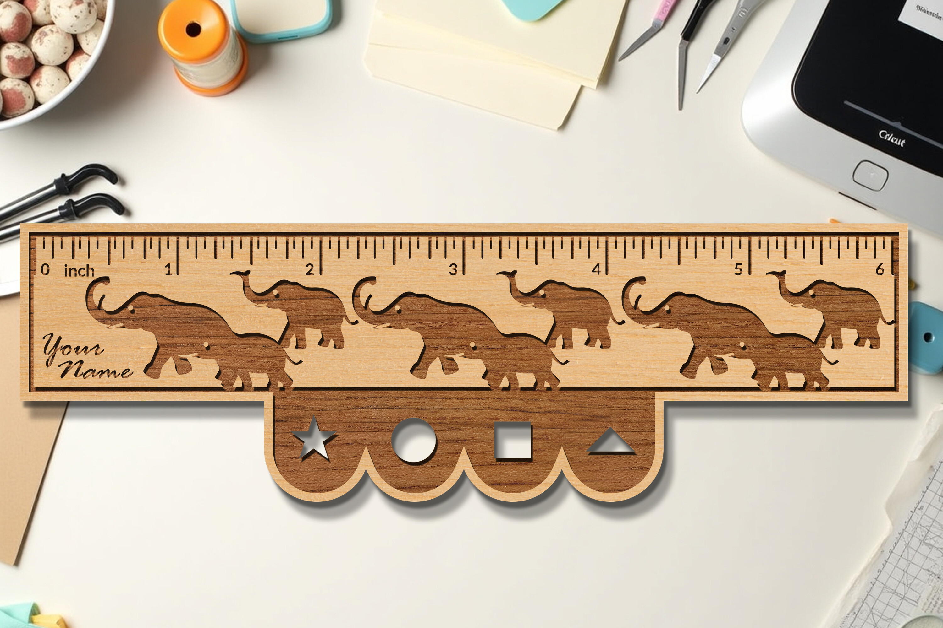 Kids Ruler Svg File Laser Cut Kids Wooden Rulers SVG · Creative Fabrica