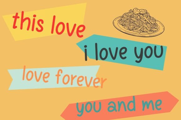 Padthai Font PNG with transparent background - Preview 2