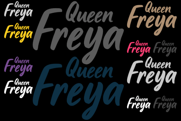 Queen Freya Font PNG with transparent background - Preview 3