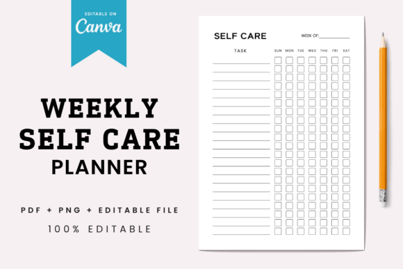 Weekly Self Care Tracker