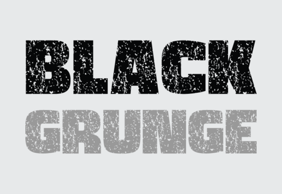 Black Grunge Font - Preview 2
