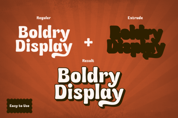 Boldry Display Font - Preview 2