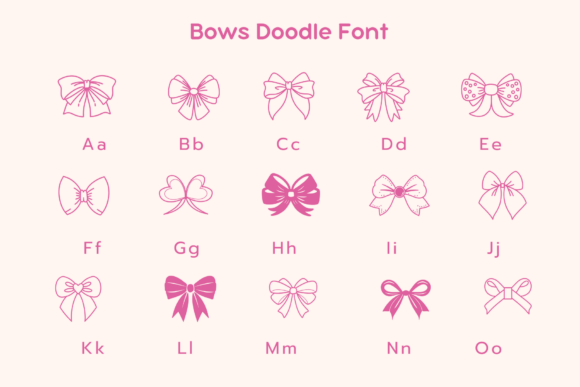 Bows Font - Preview 6