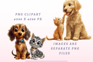 Cat and Dog PNG Bundle Graphic by SapphireDreamscape · Creative Fabrica