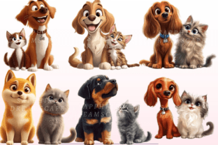 Cat and Dog PNG Bundle Graphic by SapphireDreamscape · Creative Fabrica