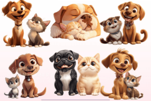 Cat and Dog PNG Bundle Graphic by SapphireDreamscape · Creative Fabrica