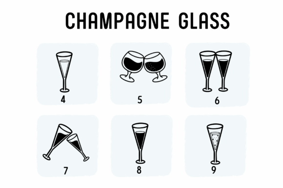 Champagne Glass Font - Preview 3
