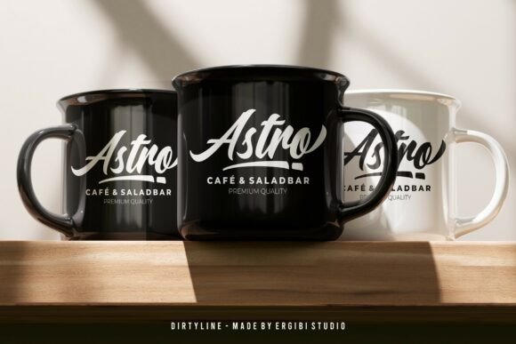 Dirtylane Font PNG with transparent background - Preview 4